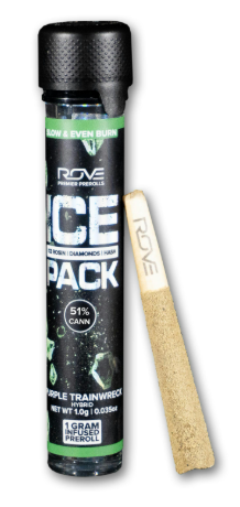Rove - Purple Trainwreck Ice Pack Rosin Infused Preroll (1G)