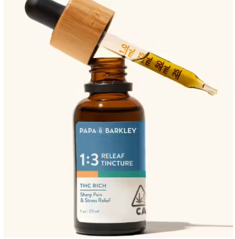 Papa And Barkley Thc Rich Releaf 1:3 Tincture 30ml 694.49mg