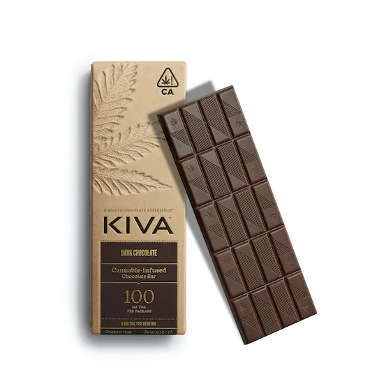 KIVA | Chocolate 100mg | Dark Chocolate