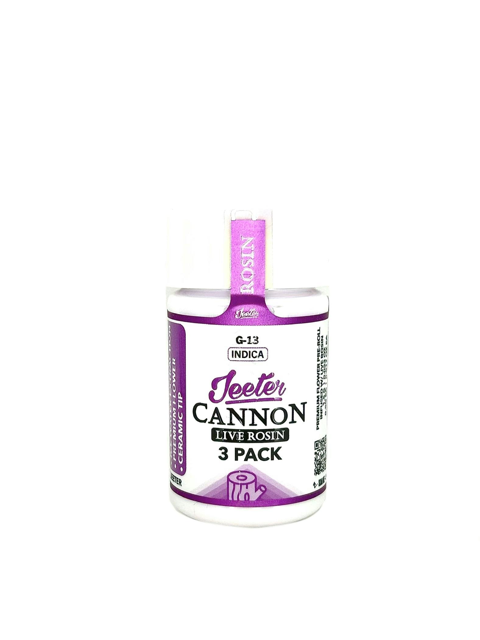 Jeeter Cannons - LIVE ROSIN - Sunset Sherbet - 0.5g x 3 = 1.5g, LIVE ROSIN INFUSED!