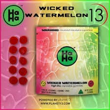 HaHa Wicked Watermelon Gummies 10mg ea | 10-Pack