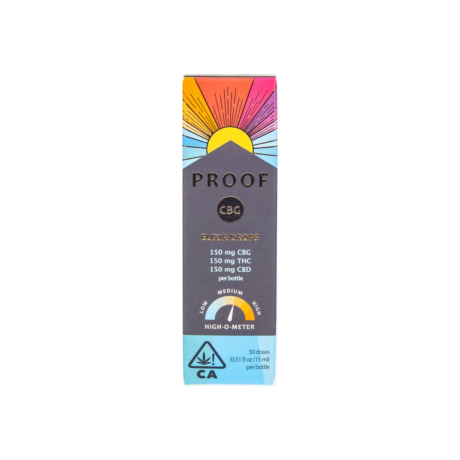 Proof | CBG Elixir Drops Tincture ( 1:1:1 CBG:THC:CBD - 450mg Total)