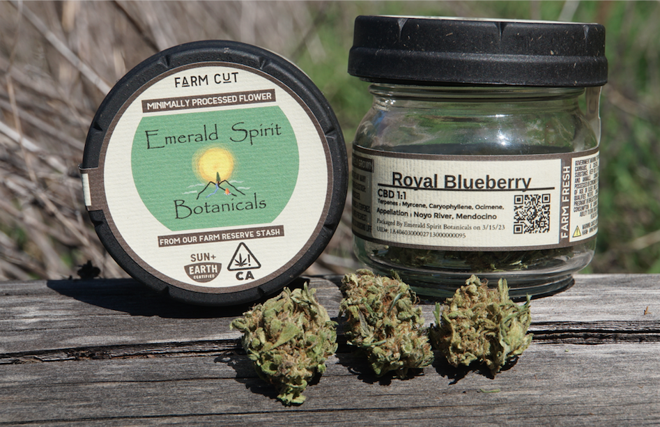 7.5G |1:1 CBD:THC| ROYAL BLUEBERRY BY EMERALD SPIRIT COTANICALS FARM CUT CULTI