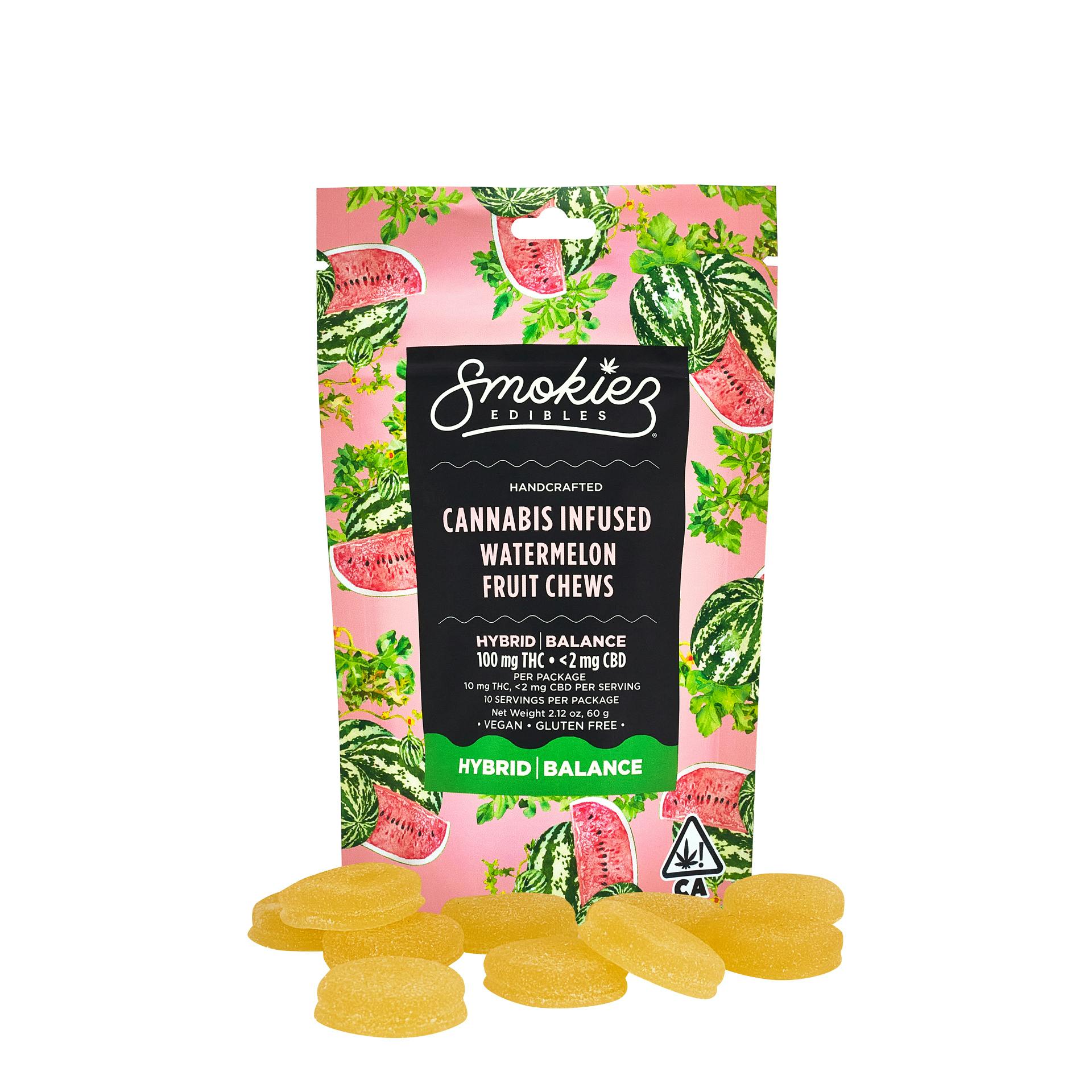 Smokiez Watermelon Hybrid Fruit Chews 10 oc - CA