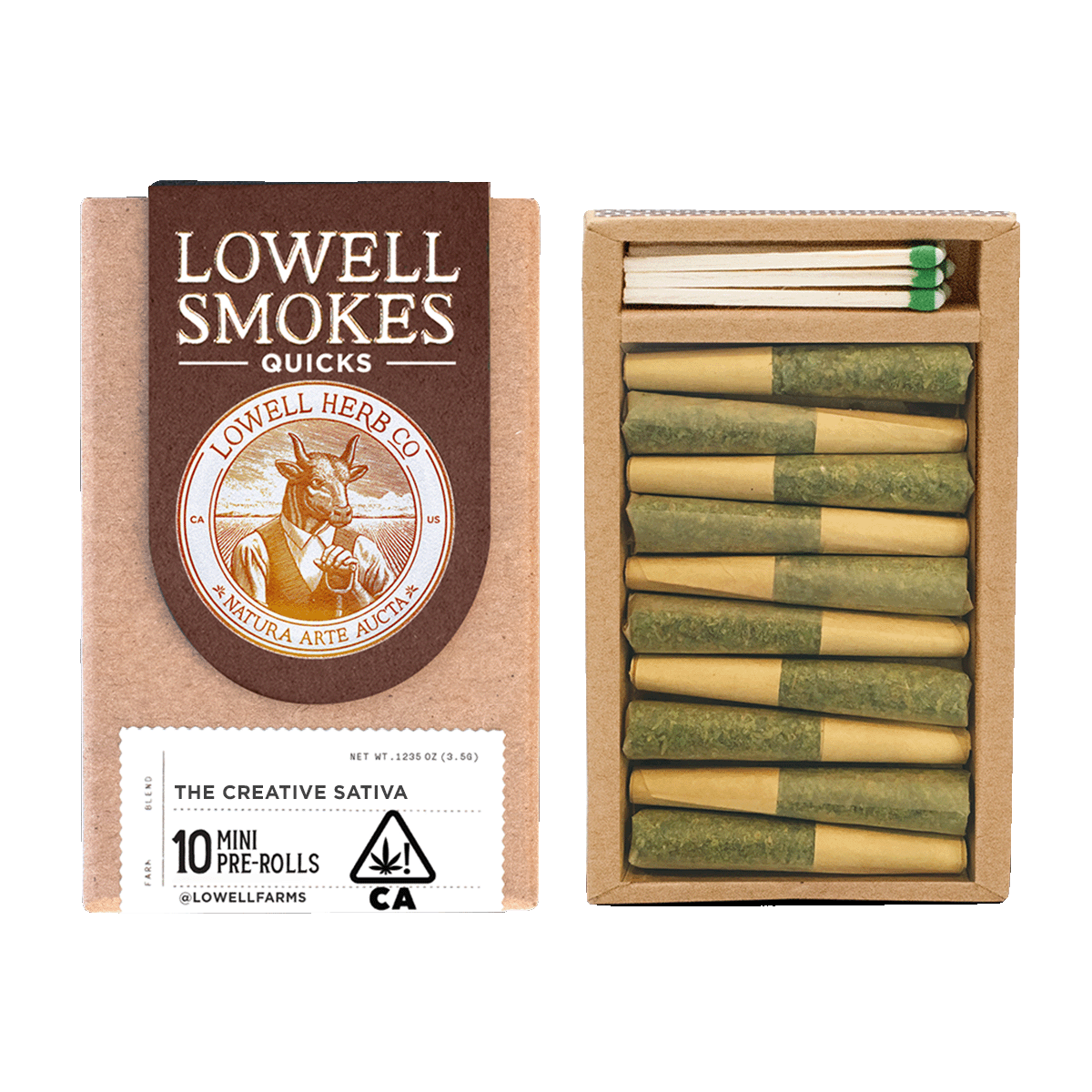 Lowell Quicks | 3.5g Pre Roll Pack | The Creative Sativa