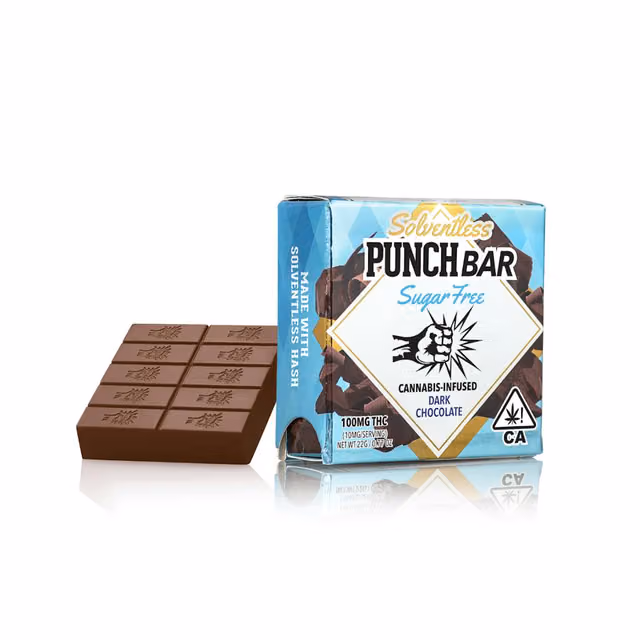 SUGAR FREE DARK CHOCOLATE 100MG PUNCHBAR
