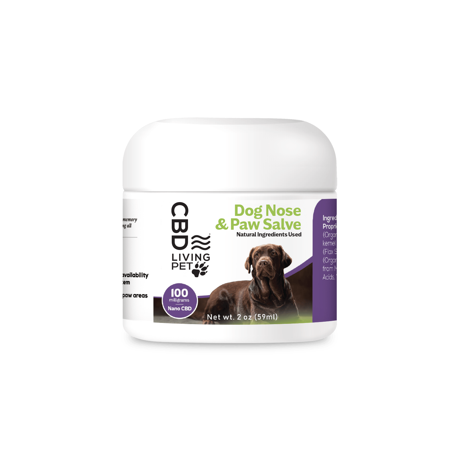 CBD Dog Nose & Paw Salve (100 mg)