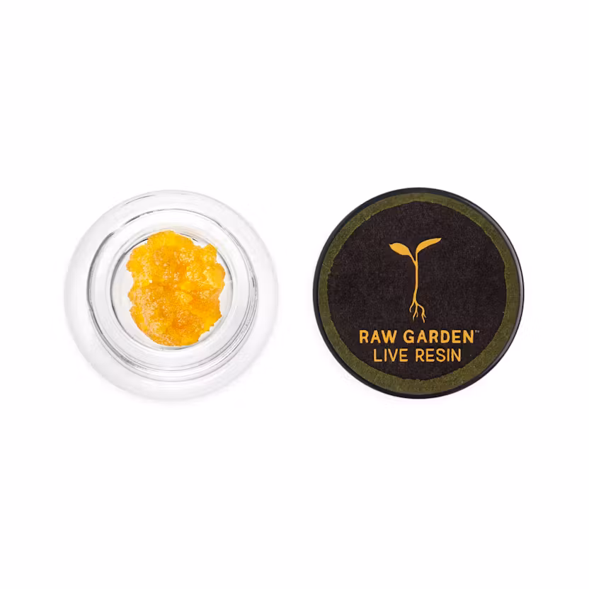 Raw Garden - ( Indica ) Original Glue / Garlic Breath / Kimbo Cookies Live Resin - 1G ( Concentrate )