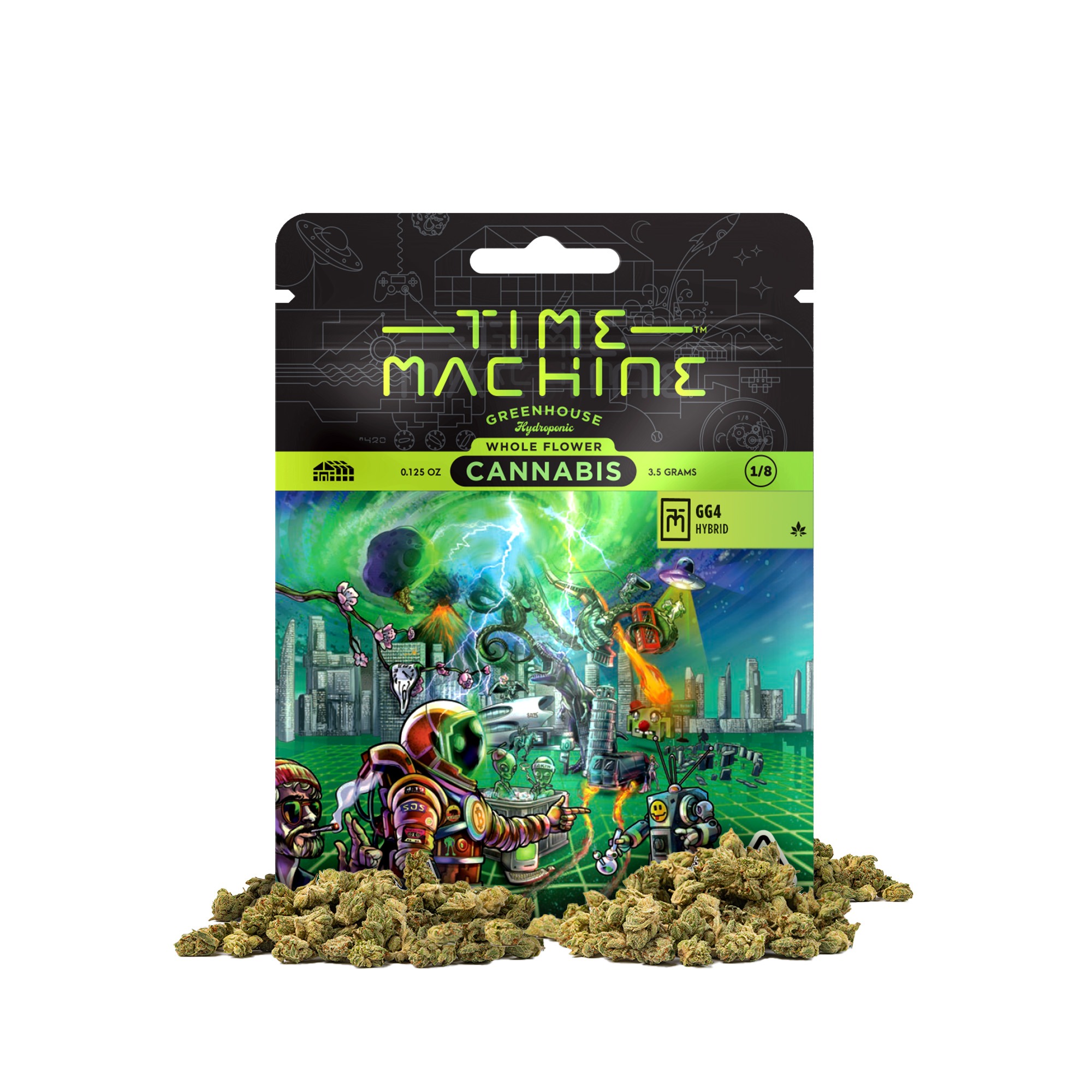 Time Machine Flower 3.5g Pouch Hybrid Original Glue