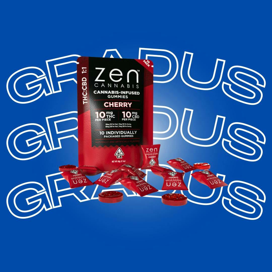 Zen - Gummy - ZEN - 1:1 Cherry 100/100mg