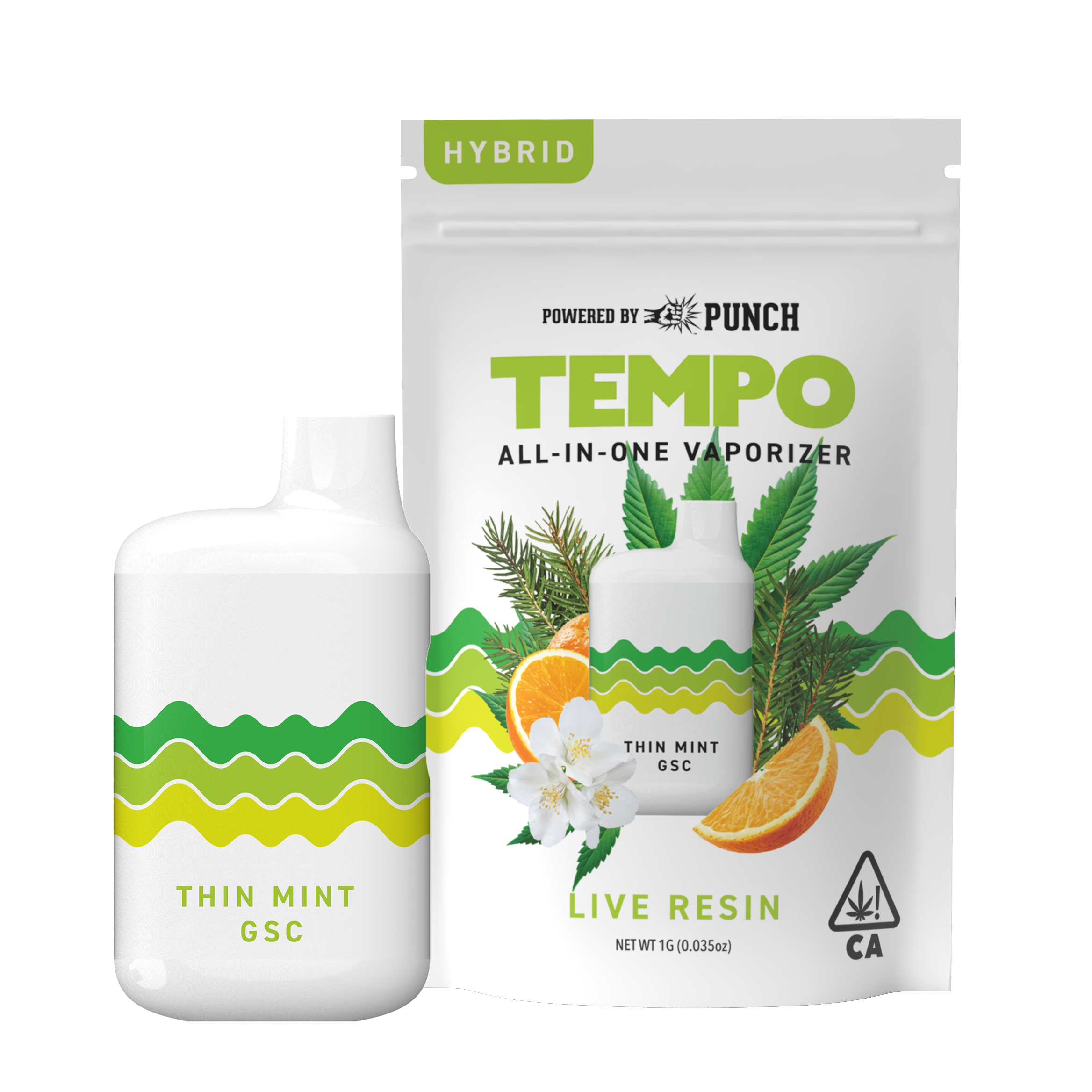Tempo - Live Resin AIO Vape - Thin Mint GSC (Hybrid) - (1g)