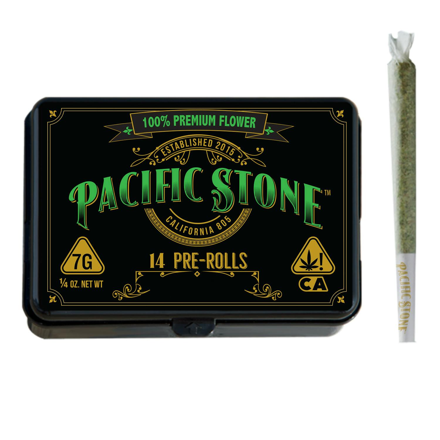 PACIFIC STONE - MIXED LIGHT PREROLL MULTIPACK - 805 GLUE - 7G