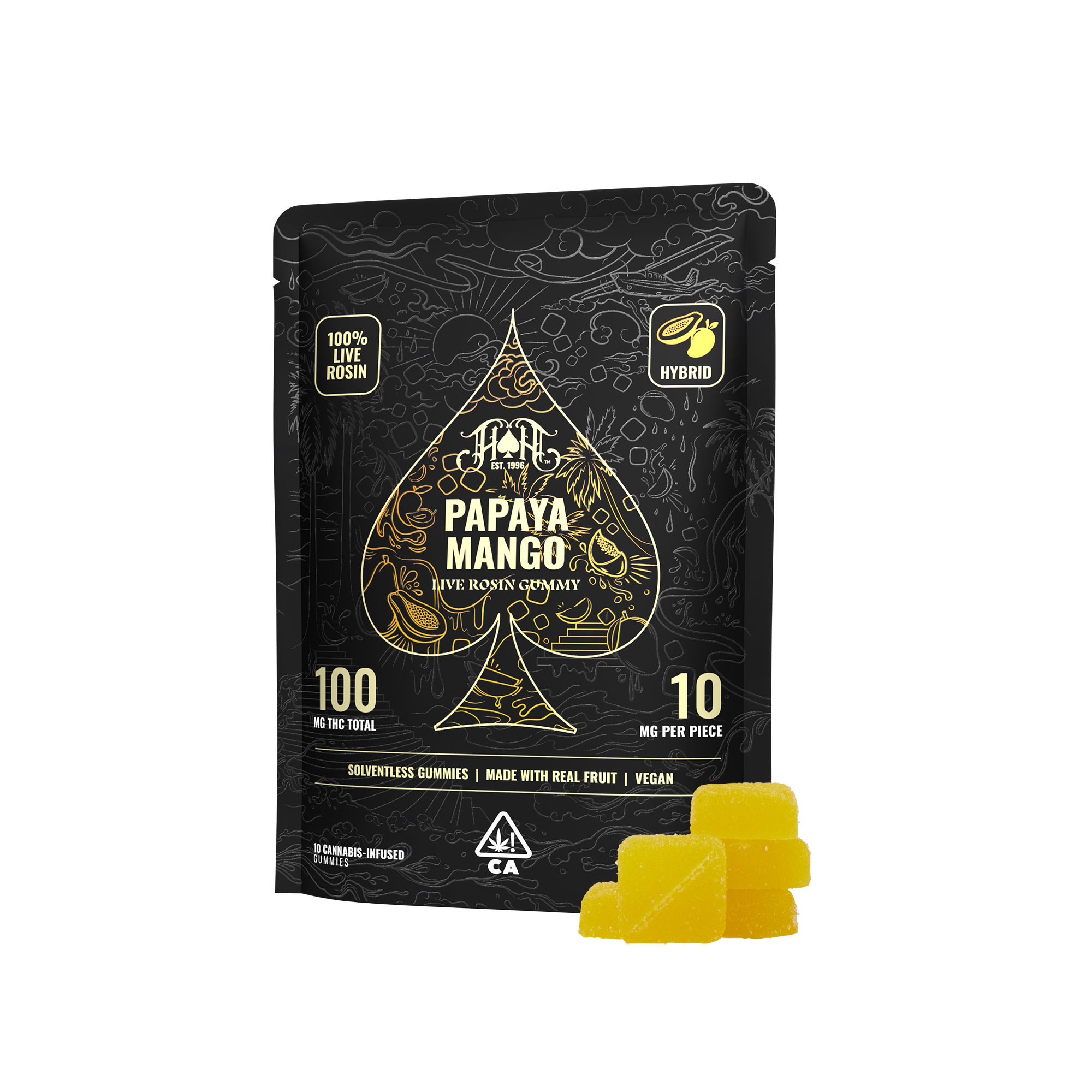 Heavy Hitters | LRO Gummy 100mg | Papaya Mango