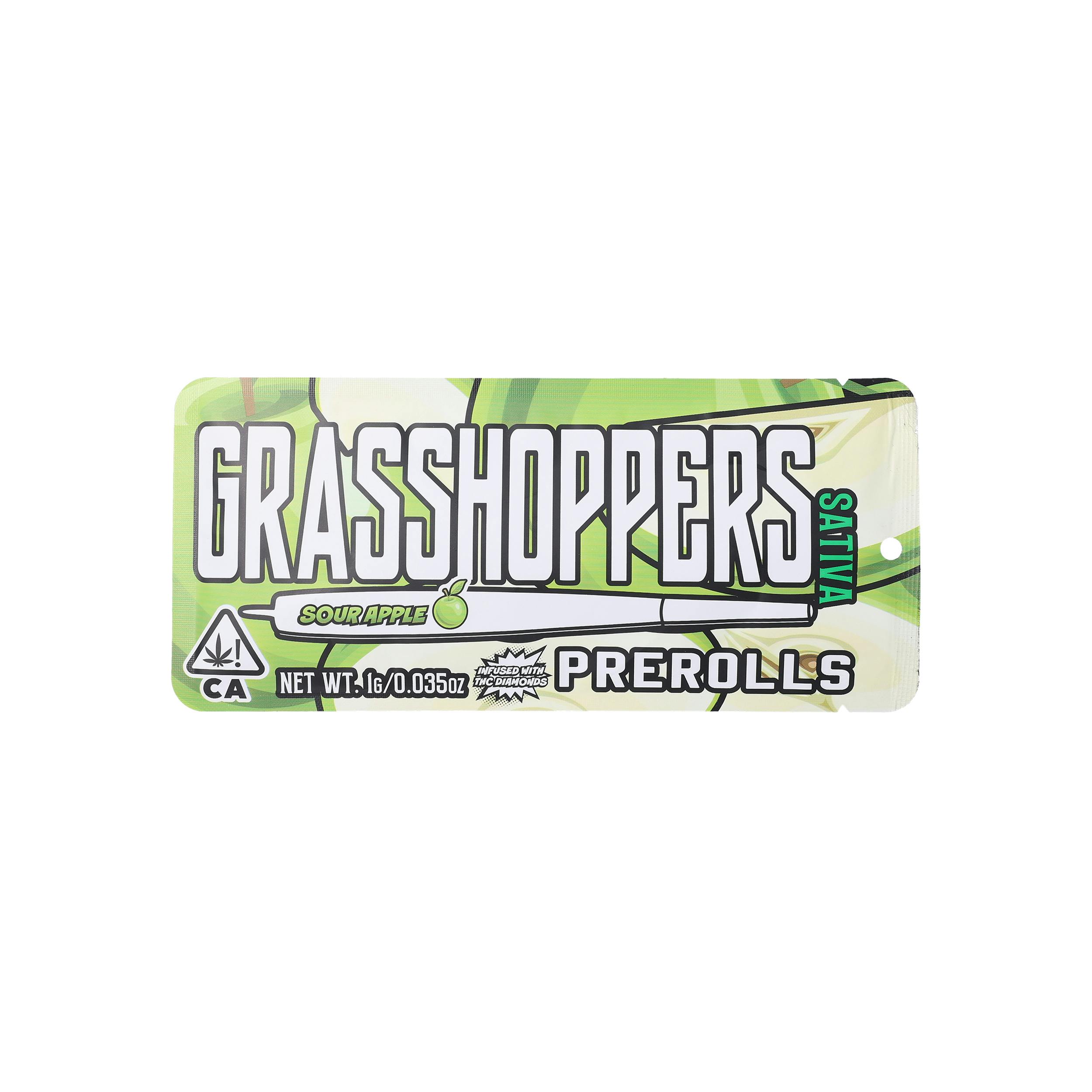 Grasshoppers - Infused Flavors Preroll 1g - Sour Apple