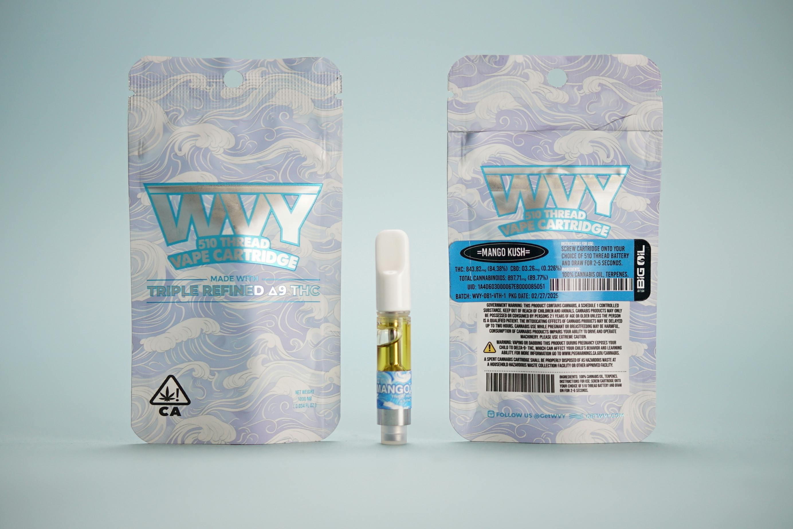 WVY - Mango Kush - 510 Threaded - Cartridge