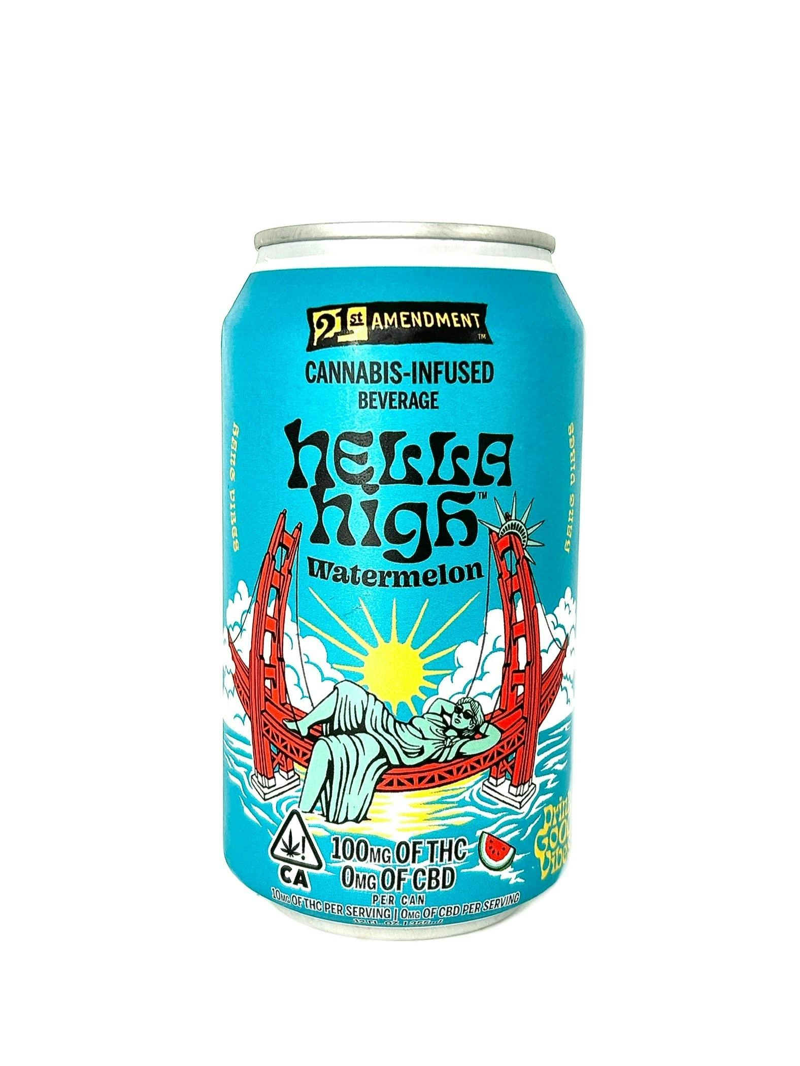 21st Amendment - Hella High - Watermelon - 100mg