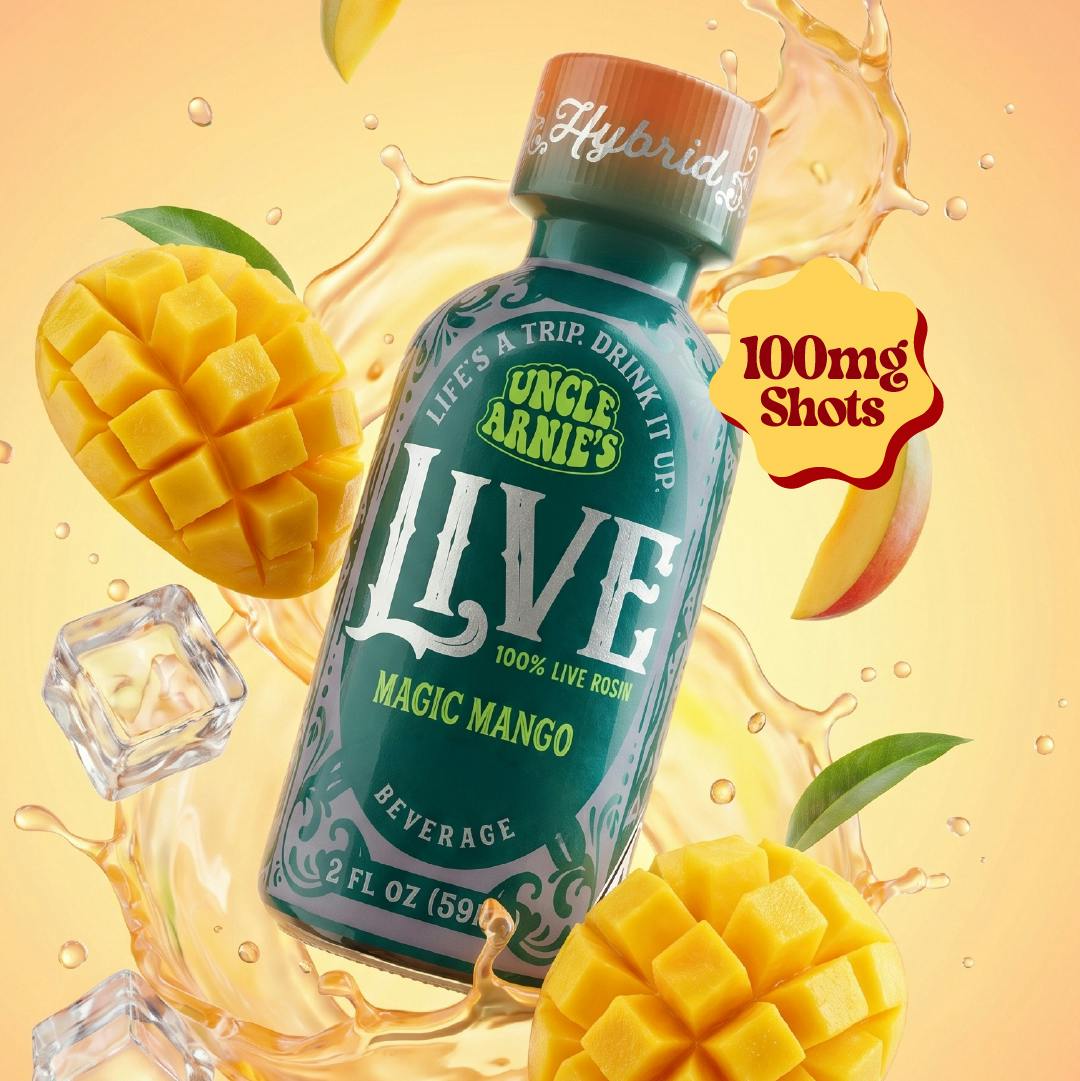 Uncle Arnie's | Magic Mango 100% Live Rosin | Non-Carbonated | 100mg | 2oz