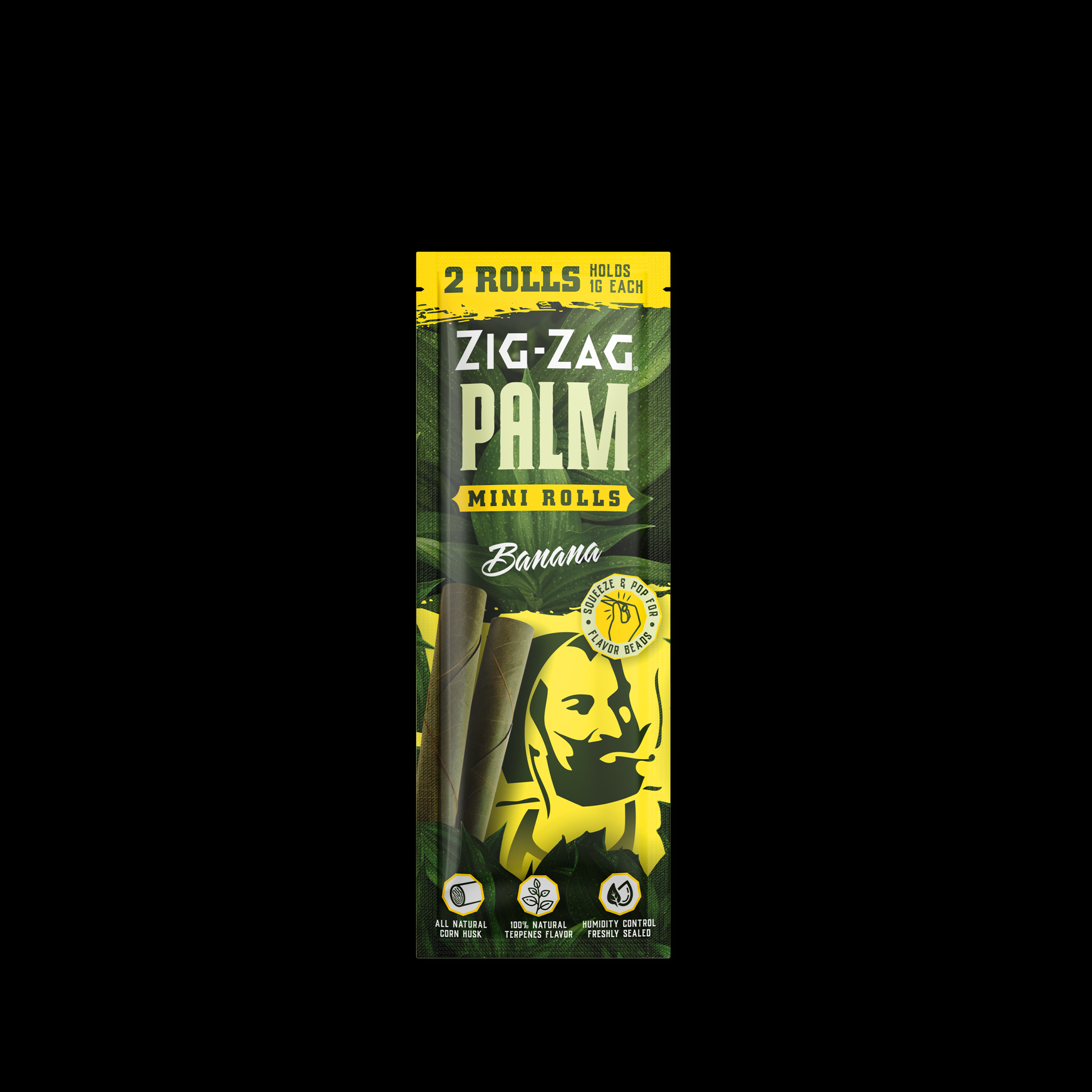 Zig Zag - Mini Palm Rolls Banana (2pck)