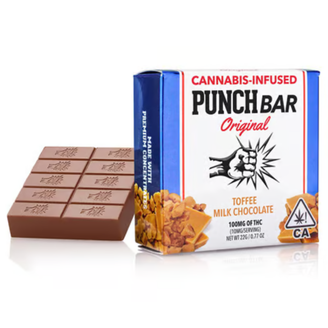 Punch - Milk Chocolate Toffee PunchBar 100mg