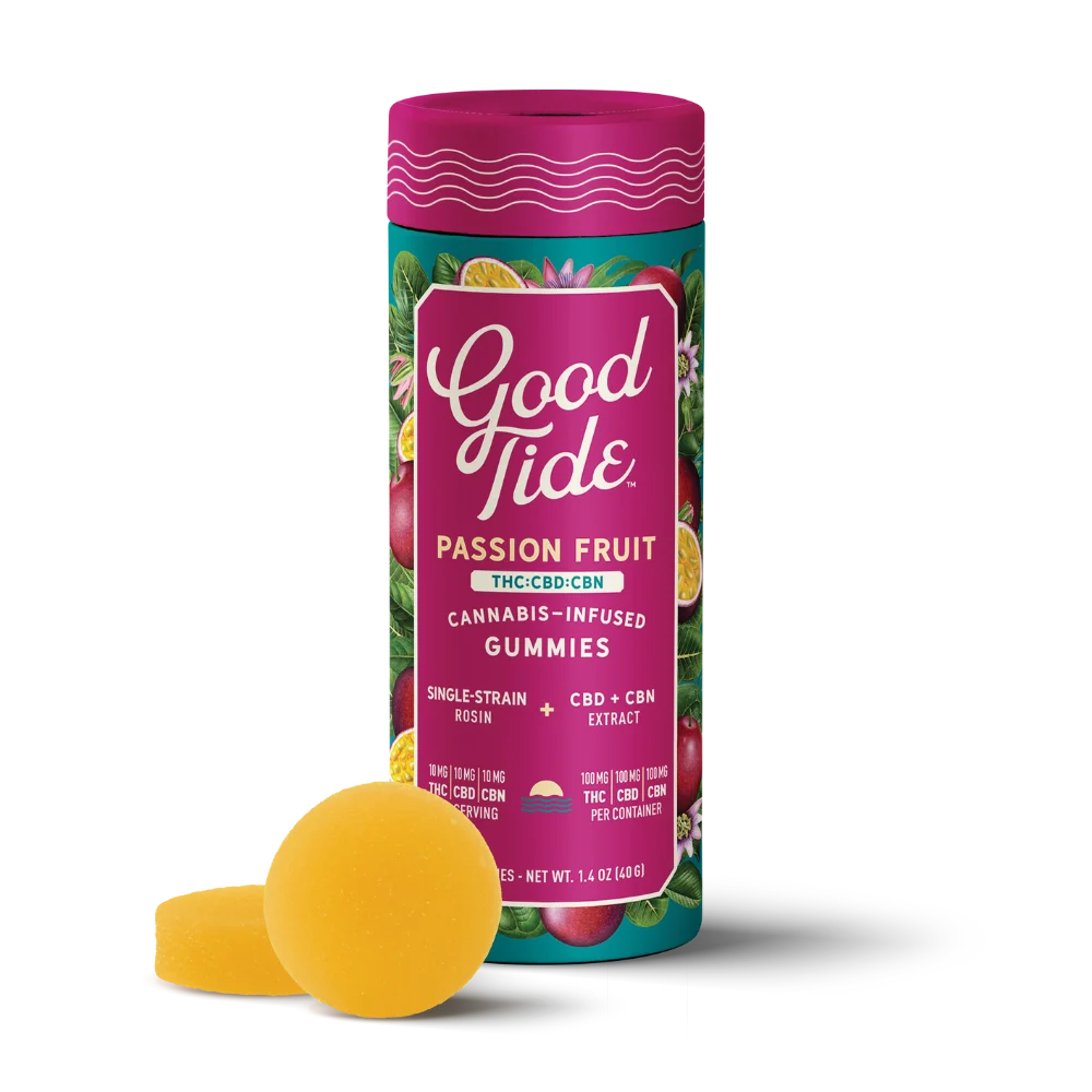 Passionfruit 1:1:1 CBD + CBN Single-Strain Rosin Gummies
