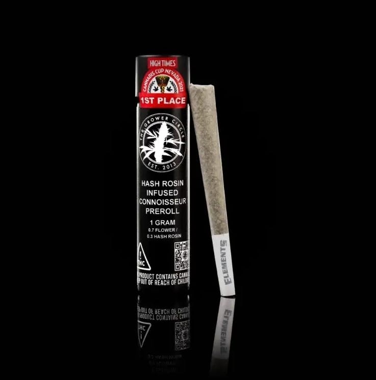 The Grower Circle Double Down Hash Infused Pre-Roll 1g