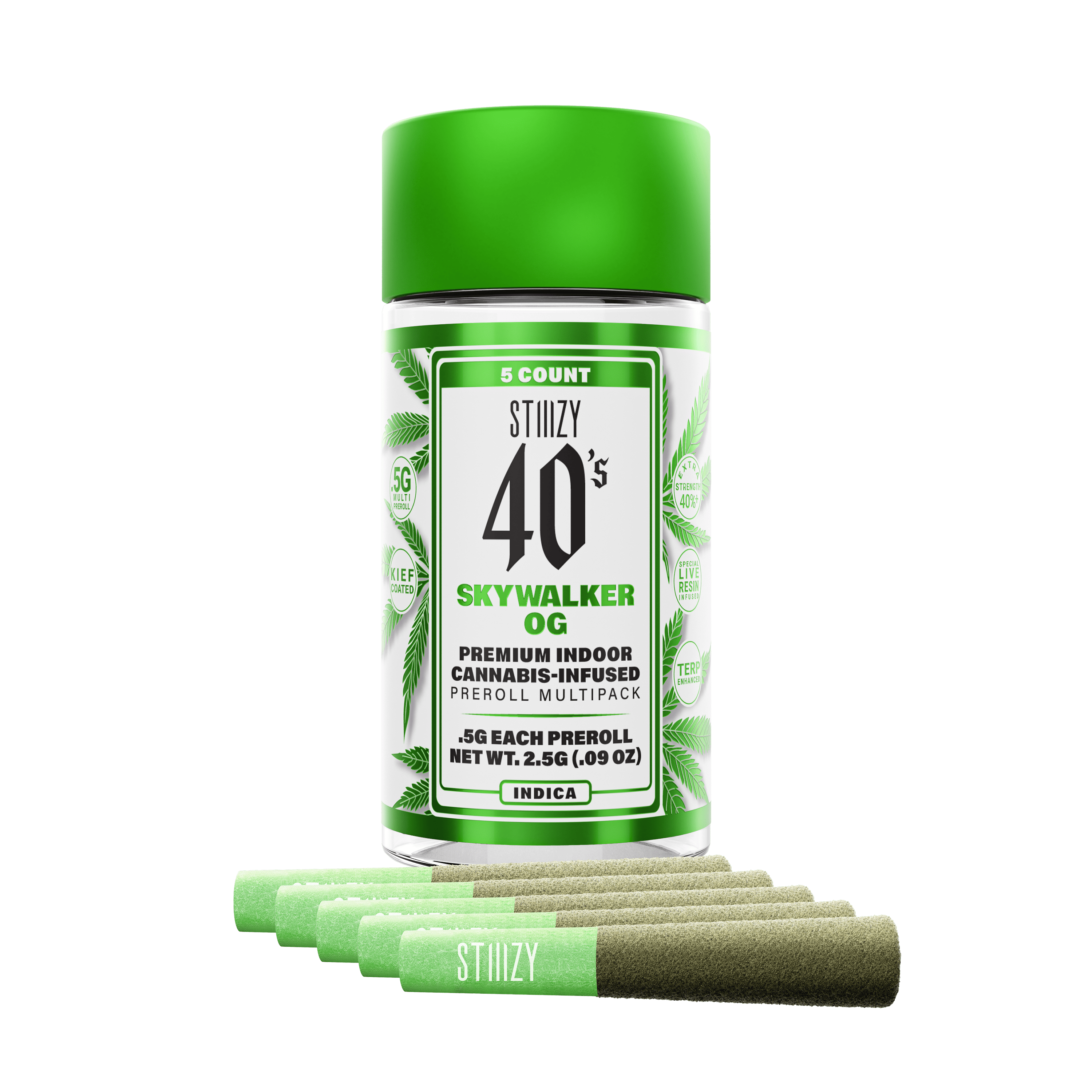 SKYWALKER OG - .5G 40's Infused Preroll 5 Pack