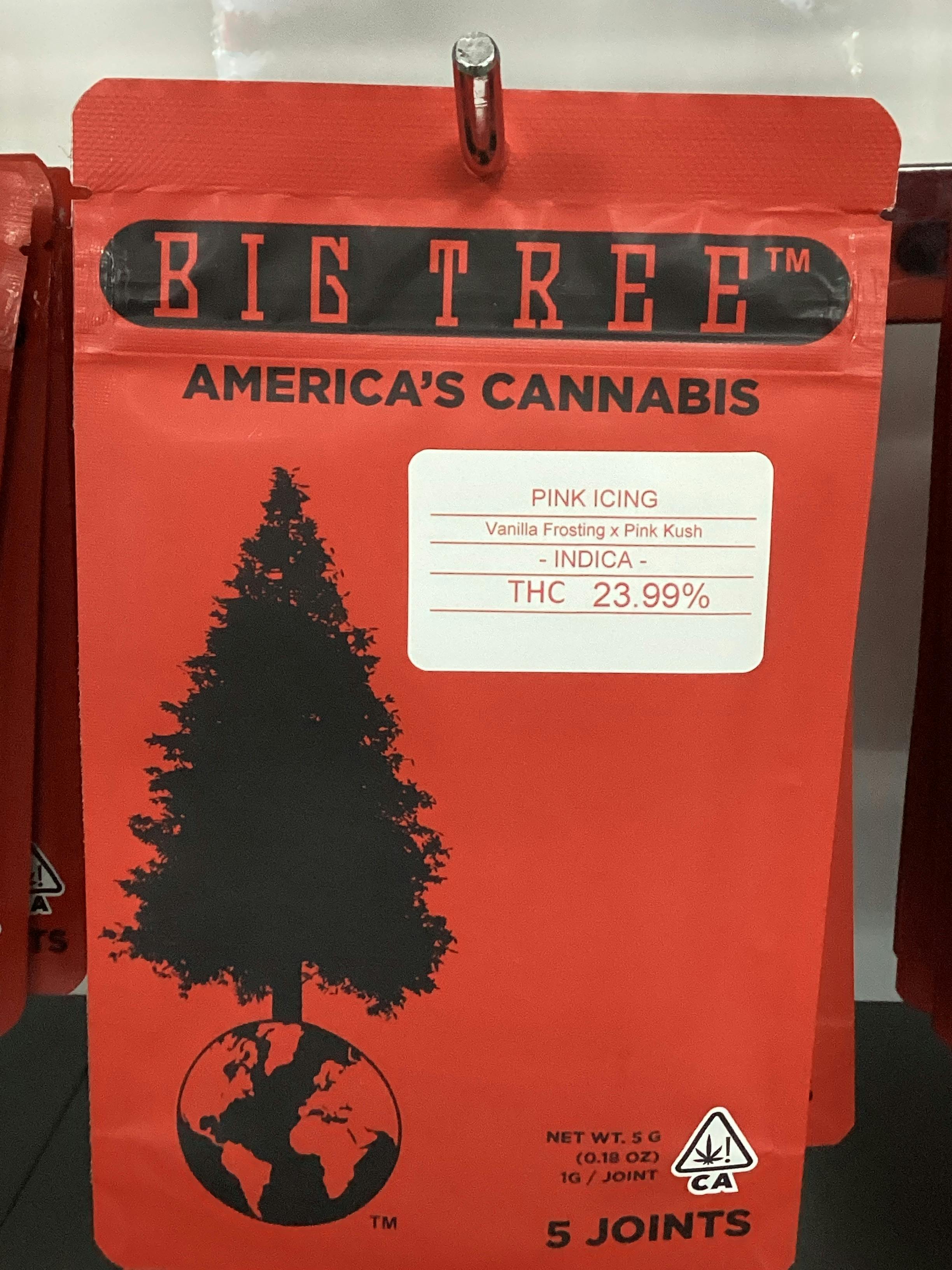 Big Tree | Pink Icing 5pk Prerolls 5g