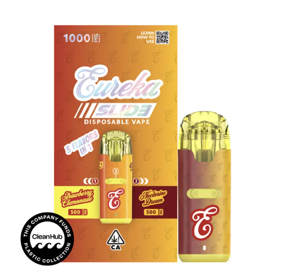Eureka - Strawberry Clemonade x Nectarine Dream (Sativa) All-In-One Vape 1g