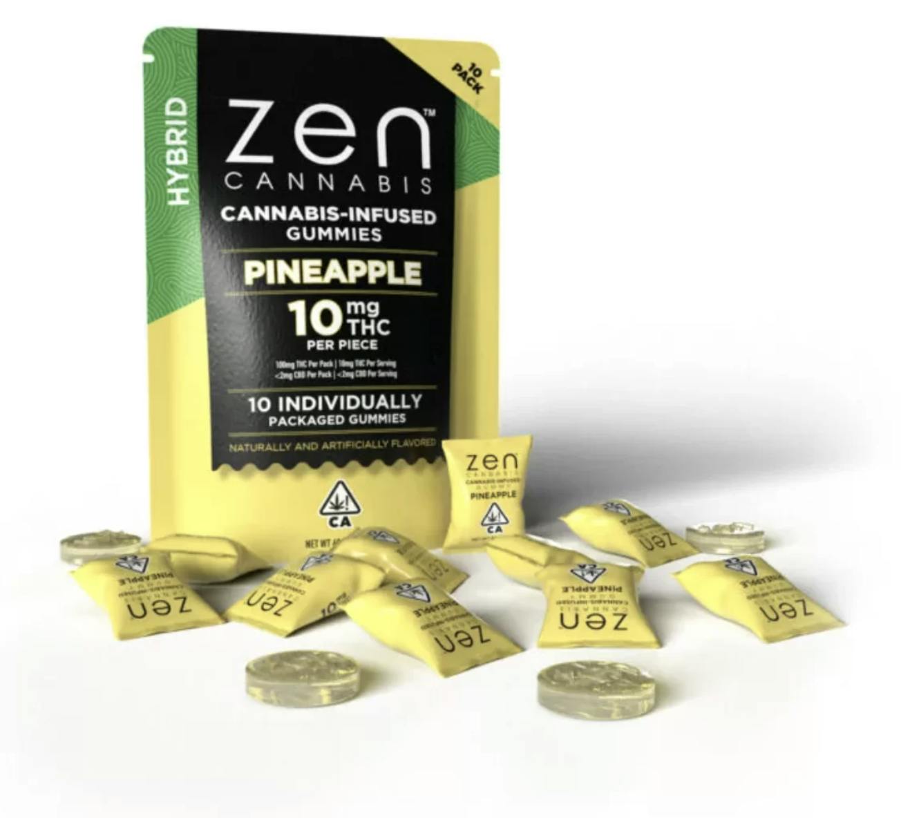 Pineaple Hybrid 10-Pack Gummies