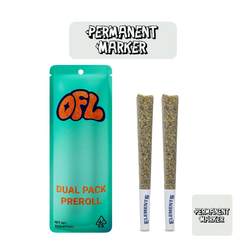 Permanent Marker Pre Roll 2g - Dual Pack Series