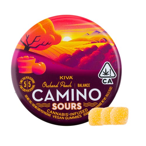 Kiva Camino Sours 100mg Orchard Peach