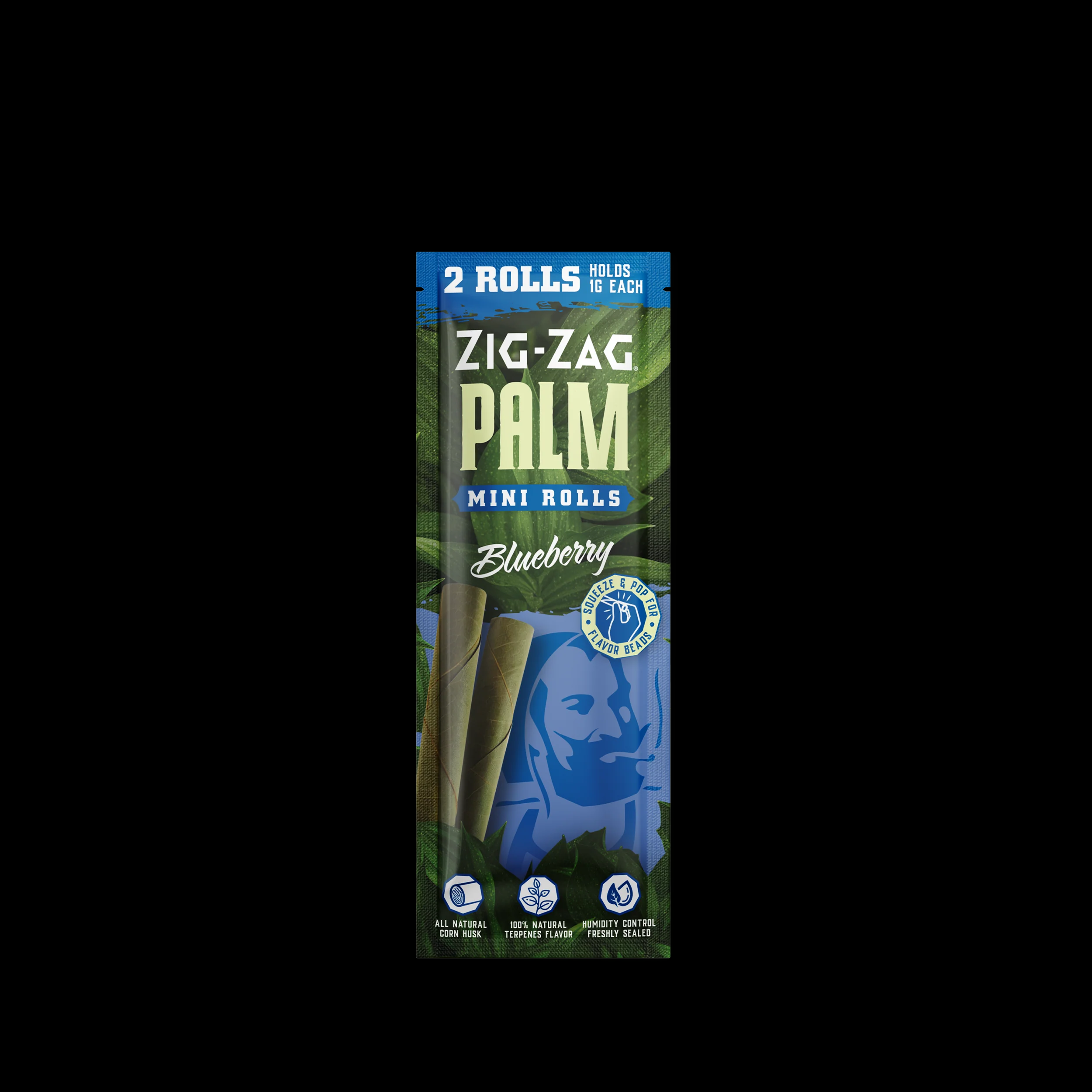 Zig Zag - Mini Palm Rolls Blueberry (2pck)