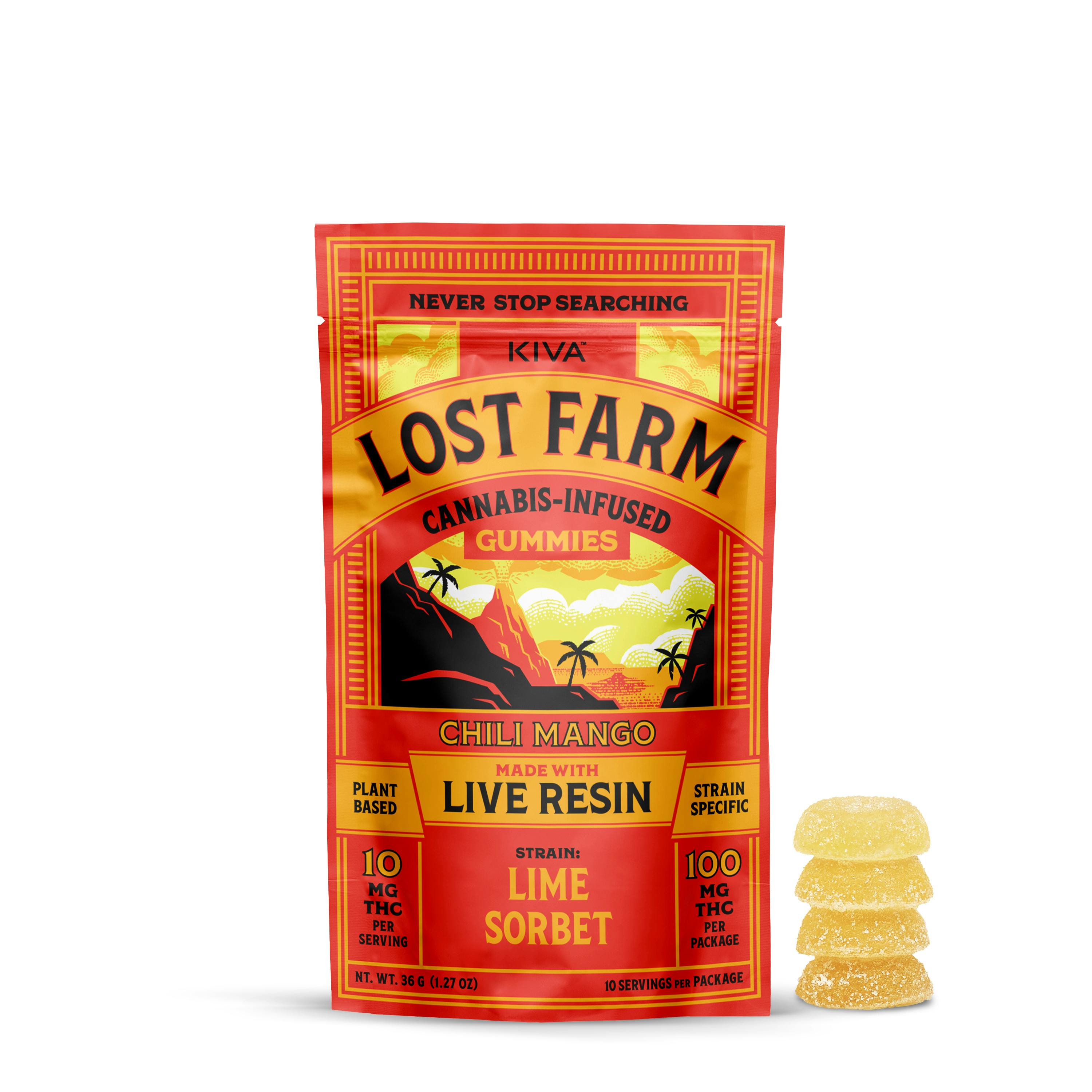 Lost Farm 'Chili Mango x Lime Sorbet' Gummies