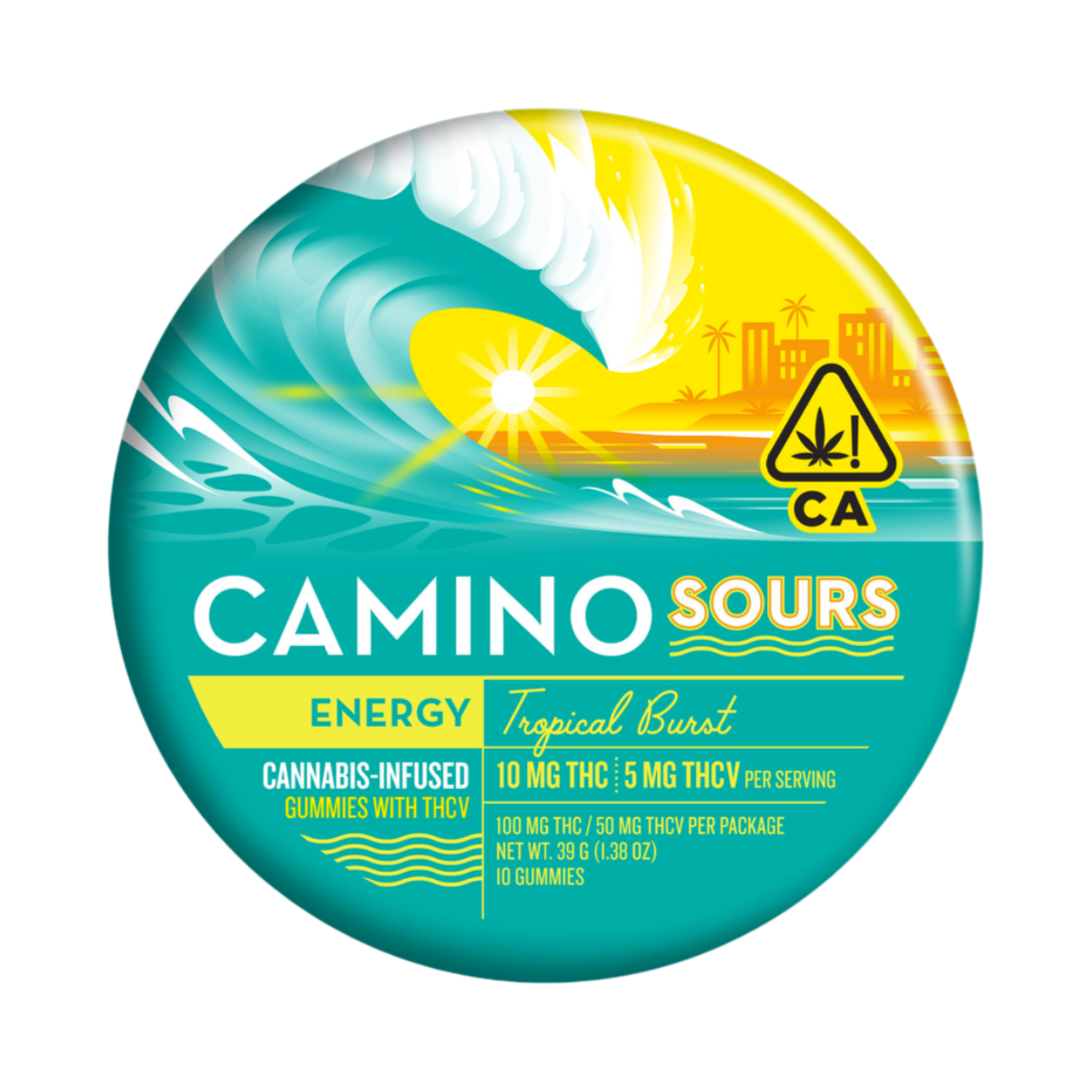 CAMINO TROPICAL BURST 10:5 THCV SOUR GUMMIES