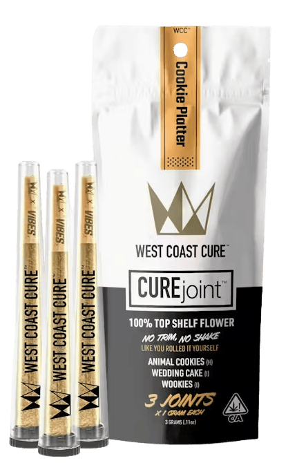WEST COAST CURE - MIXED LIGHT PREROLL MULTIPACK - COOKIE PLATTER - 3G