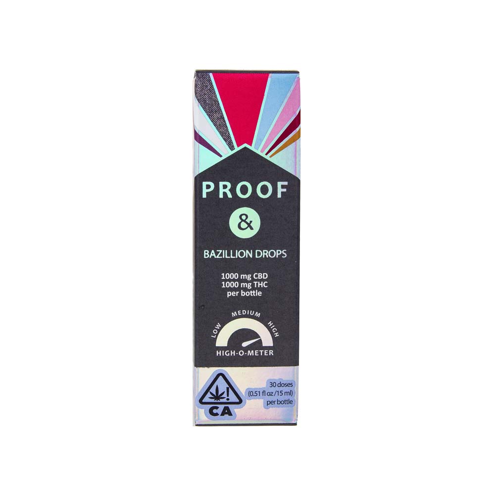 Proof | Bazillion Drops Tincture (1:1 CBD:THC - 2000mg Total)