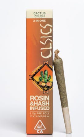CACTUS CRUSH HASH ROSIN INFUSED PREROLL 1.2G