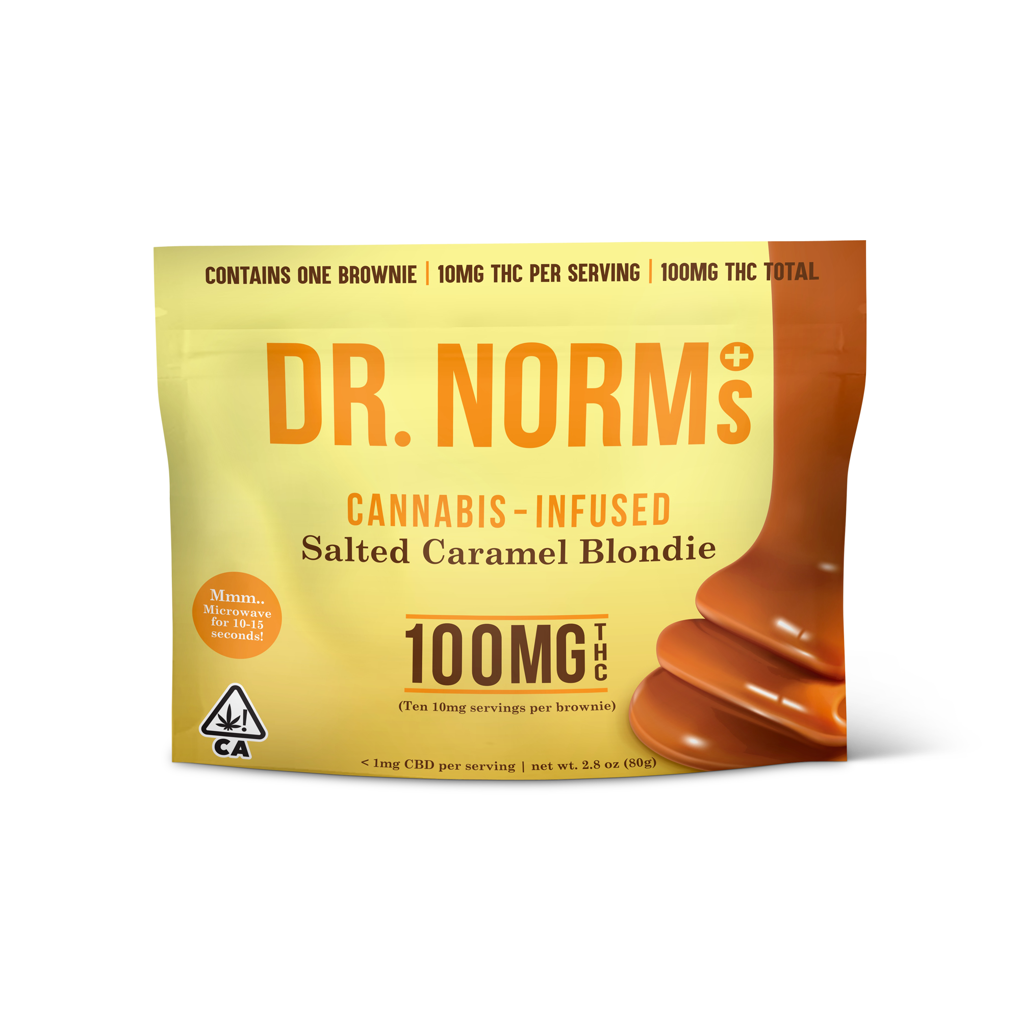 Dr. Norms | Brownie 100mg | Salted Caramel Blondie