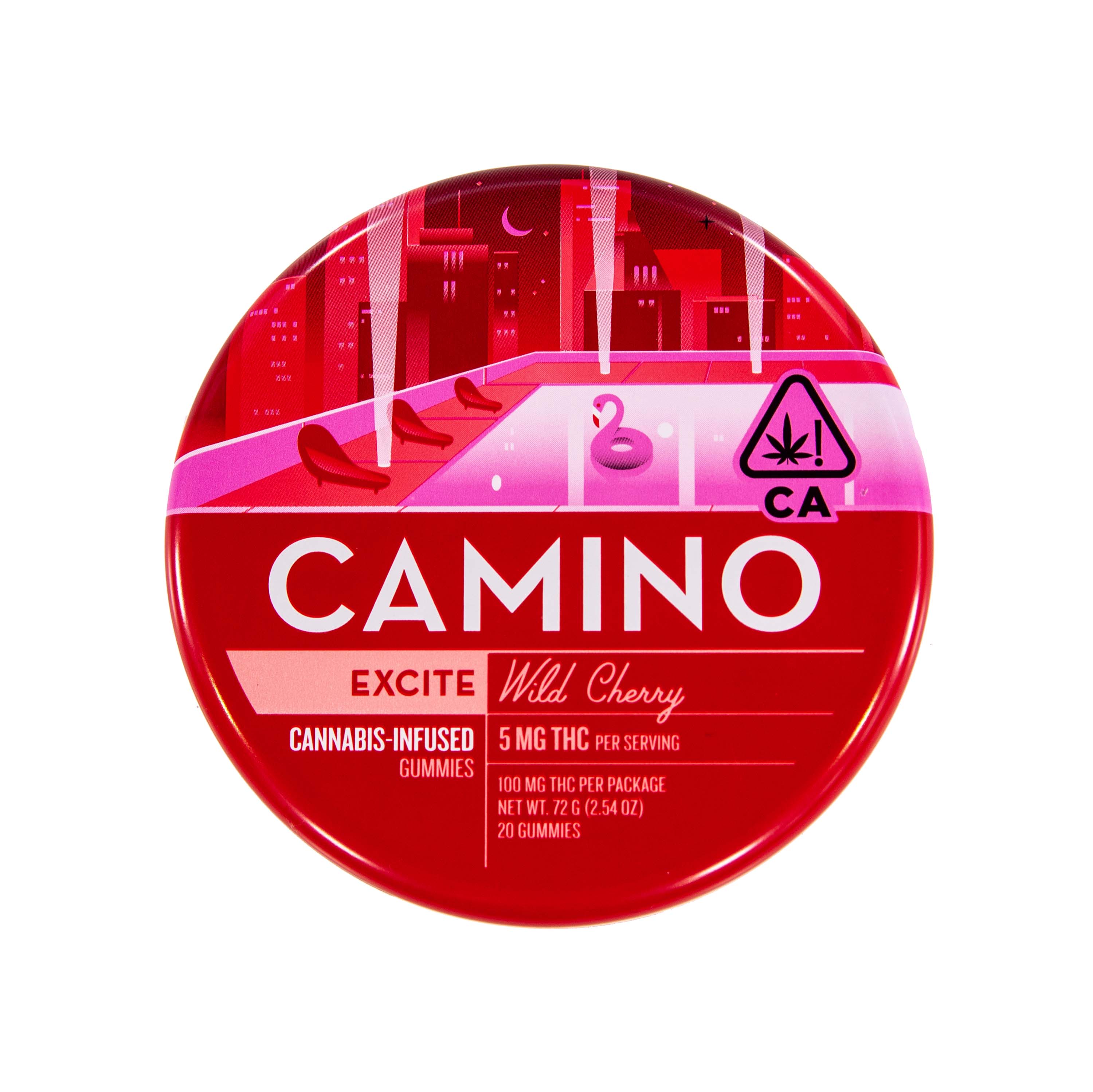 Camino | Excite Wild Cherry Gummies (100mg THC)