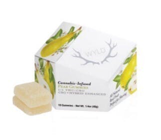 WYLD | Pear 1:1 THC:CBG Hybrid Enhanced Gummies