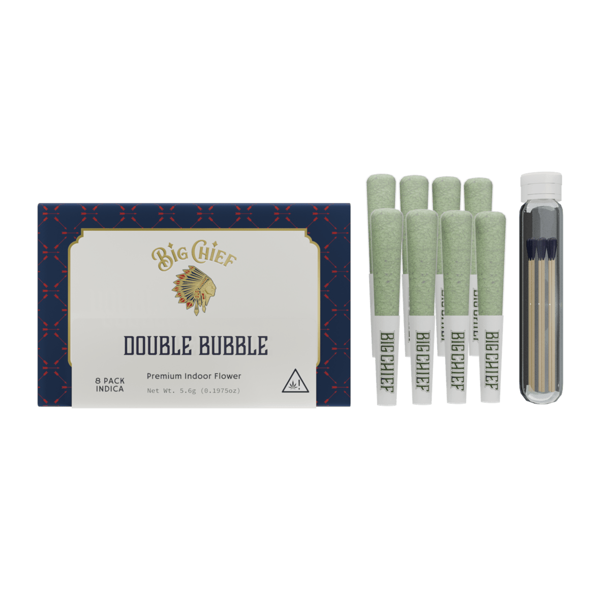 Big Chief | Double Bubble | Joint | 0.7g each | 8pk