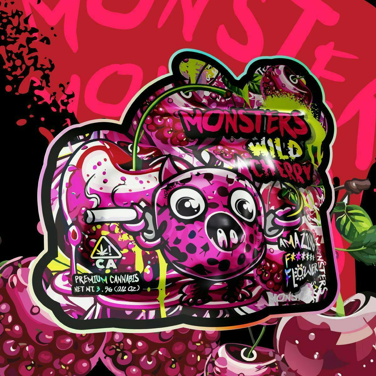 Monster | 3.5g Pouch - Wild Cherry