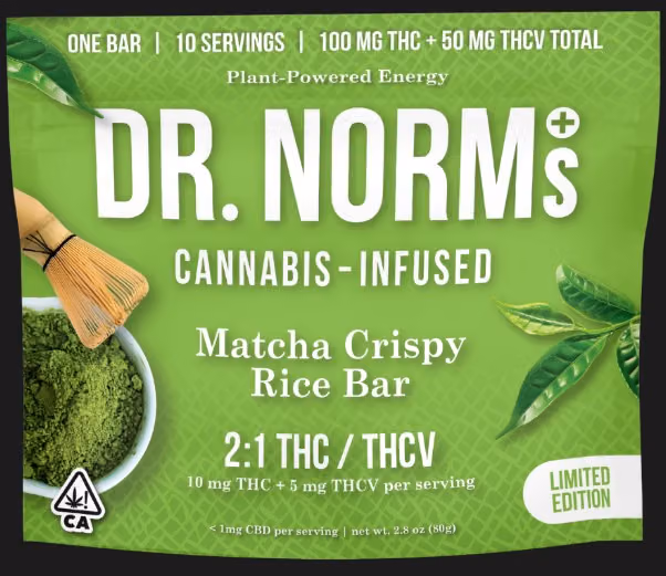 Matcha Rice Crispy Bar 100mg - Rice Crispy Bar