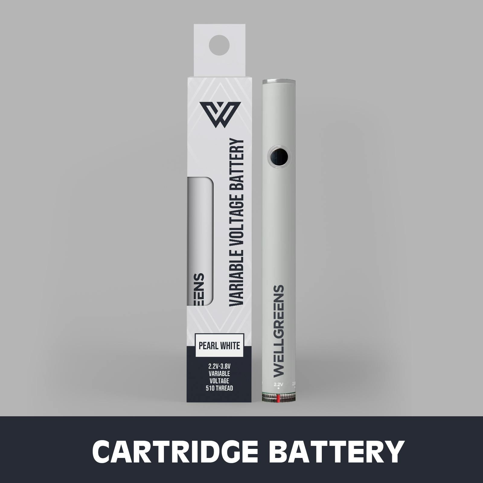 (NEW) UP! - V2 510 Variable Battery (White)