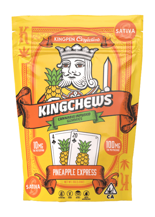 Kingchew | Pineapple Express | Gummies | 100mg | 10ct | 10mg/ea