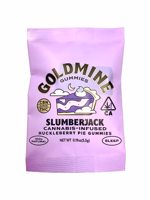 Slumberjack Huckleberry Pie Gummy Tin - Sleep, 10 MG THC + 2 MG CBN