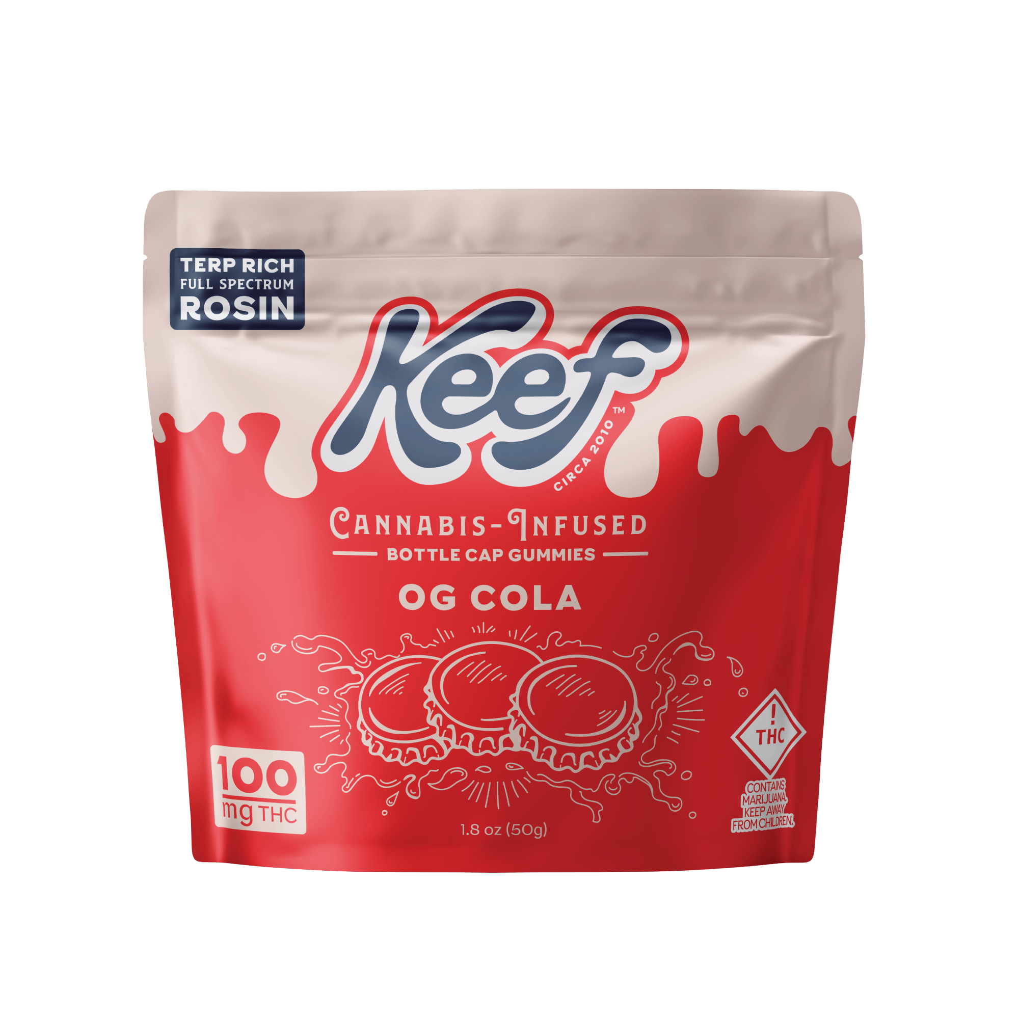 Keef Bottle Cap Gummies Original Cola