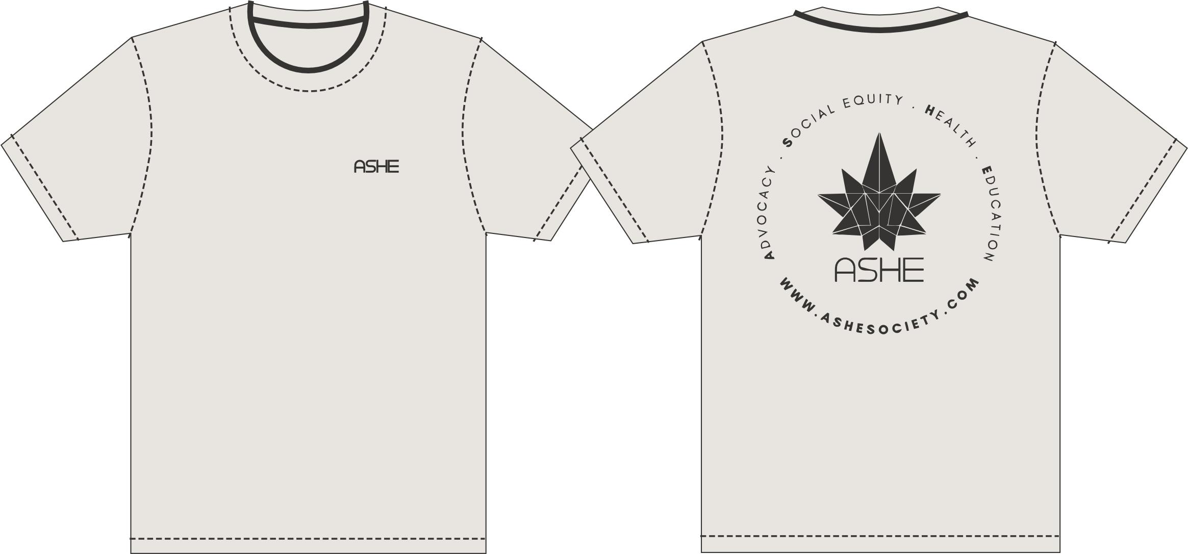 ASHE - 2026 Logo Tee - Vintage White - S