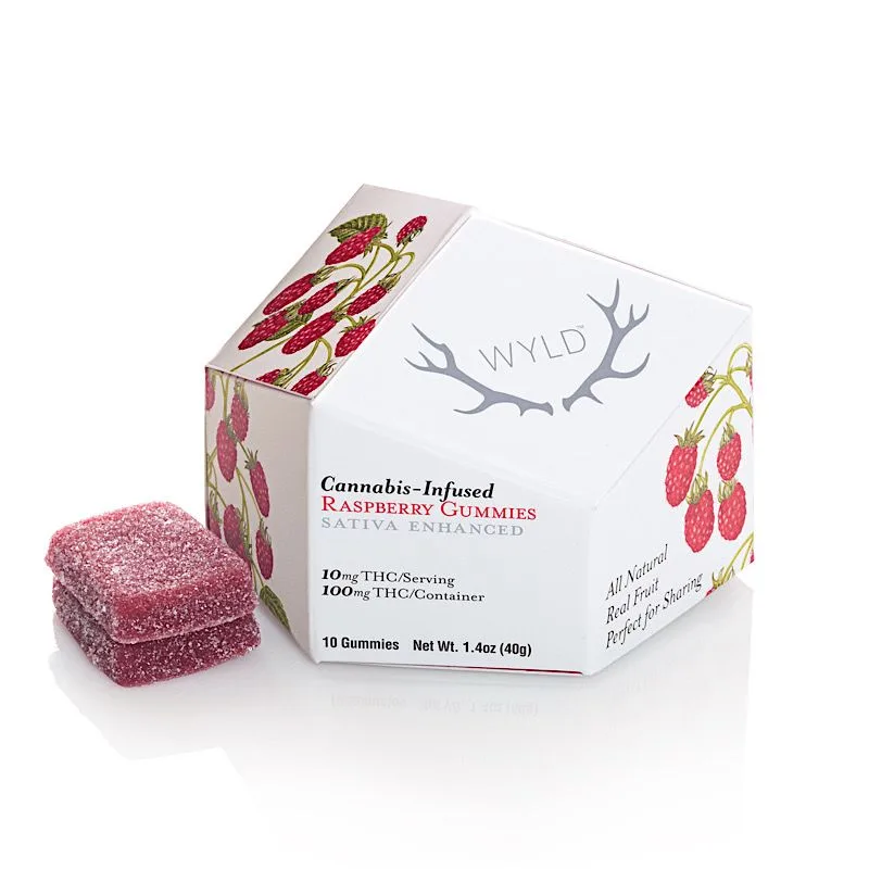 WYLD - Raspberry Sativa Enhanced Gummies | 100mg