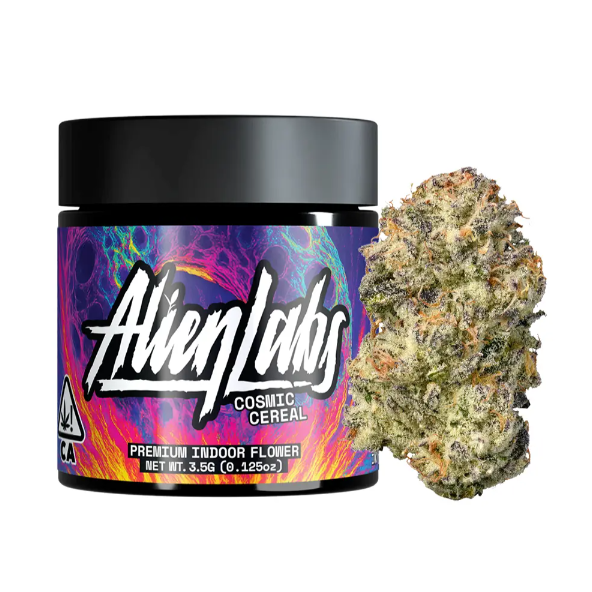 (2 FOR $90 MIX & MATCH) Cosmic Cereal - 3.5g Indoor Flower (Alien Labs)